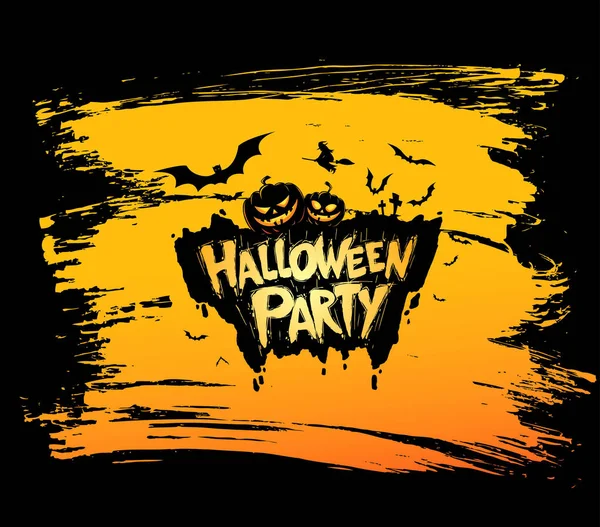 Halloween-Party-Plakat — Stockvektor