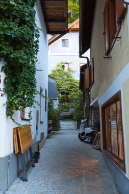 dağ köyü Hallstatter See, Avusturya için sokak