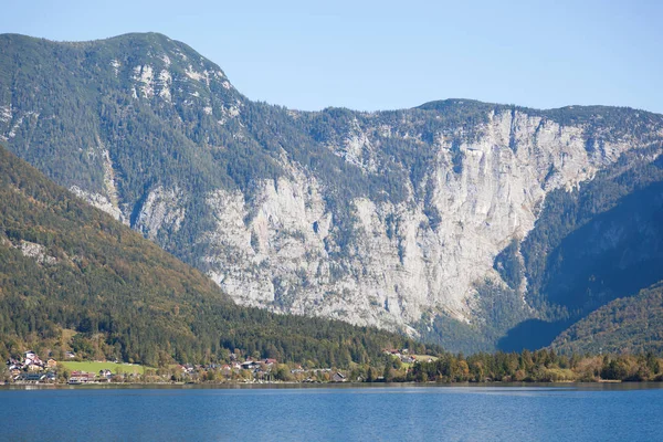 Scenic View Mountains Lake Hallstatter See Austria — Stock Photo, Image