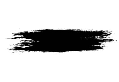 Beyaz arka plan üzerinde izole siyah grunge hattı