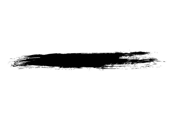 Черный Гранж Линия Изолированы Белом Фоне — стоковый вектор