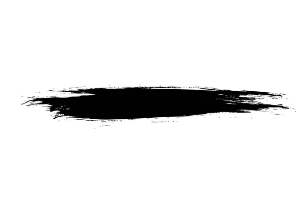 Black Grunge Line Isoliert Auf Weißem Hintergrund — Stockvektor