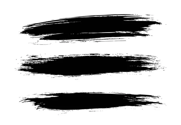 Black Grunge Line Isolated White Background — Stock Vector