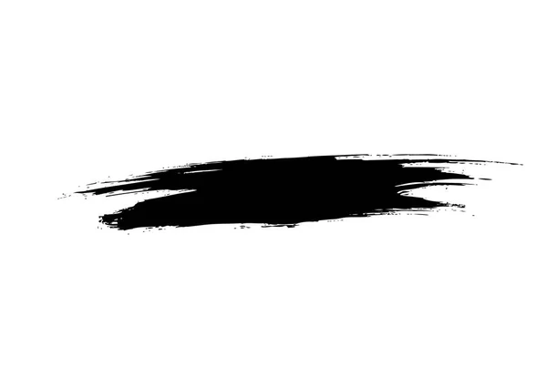 Black Grunge Line Isoliert Auf Weißem Hintergrund — Stockvektor