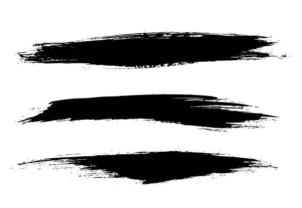 Línea Grunge Negro Aislado Sobre Fondo Blanco — Archivo Imágenes Vectoriales