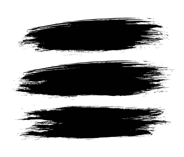 Grunge Μαύρη Γραμμή Που Απομονώνονται Λευκό Φόντο — Διανυσματικό Αρχείο
