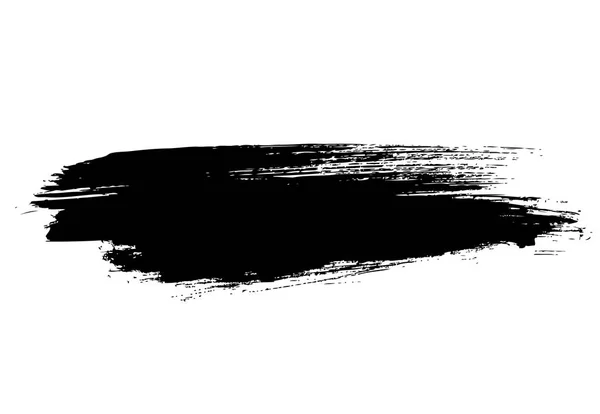 Fekete Grunge Vonal Elszigetelt Fehér Background — Stock Vector