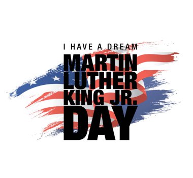 Martin luther king günü satış banner düzen tasarımı. Vektör çizim