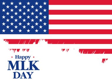 Martin luther king günü satış banner düzen tasarımı. Vektör çizim
