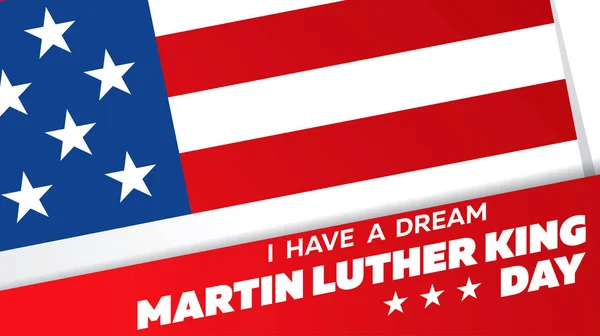 Martin Luther King Day Design Layout Banner Venda Ilustração Vetorial — Vetor de Stock