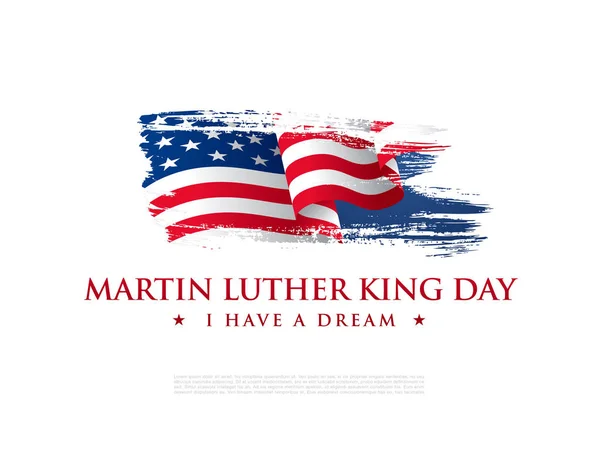 Martin Luther King Day Design Layout Banner Venda Ilustração Vetorial — Vetor de Stock