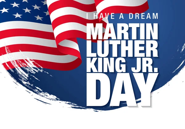 Martin Luther King Day Sale Banner Layout Design Vektorillustration — Stockvektor