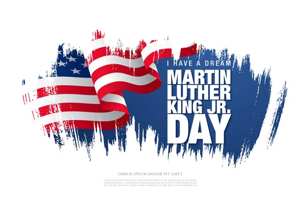 Den Martina Luthera Kinga Prodej Banner Rozvržení Designu Vektorové Ilustrace — Stockový vektor