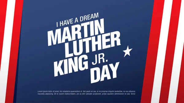 Martin Luther King Day Design Layout Banner Venda Ilustração Vetorial — Vetor de Stock