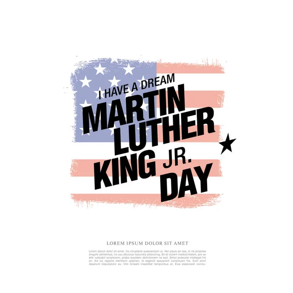 Den Martina Luthera Kinga Prodej Banner Rozvržení Designu Vektorové Ilustrace — Stockový vektor