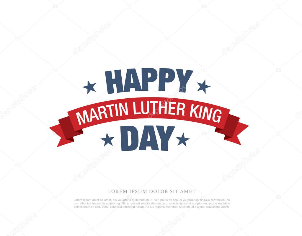 martin luther king day sale banner layout design. Vector illustration