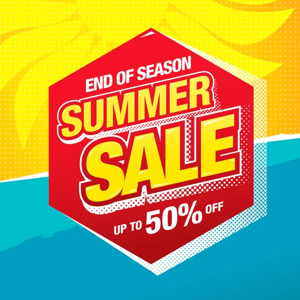 Yaz İndirimi vektör illüstrasyonu 