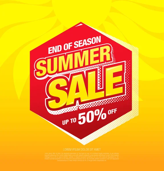 Summer Sale Vector Illustration — Stock Vector