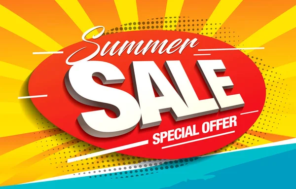 Summer Sale Vector Illustration — Stock Vector