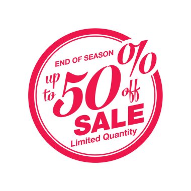 Renkli Satış Posteri, Vektör İllüstrasyonu