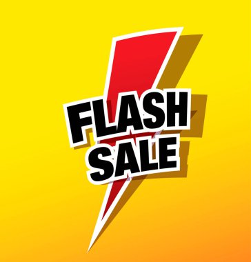 Satış afiş düzen tasarımı, vektör çizim flash