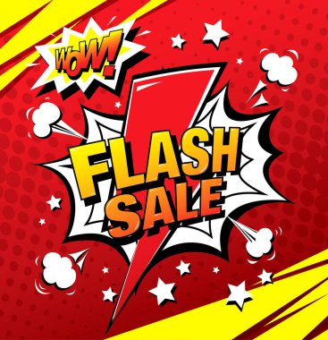 Satış afiş düzen tasarımı, vektör çizim flash