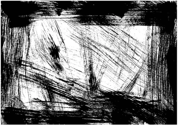 Textura Grunge Pintura Negra Desordenada — Archivo Imágenes Vectoriales
