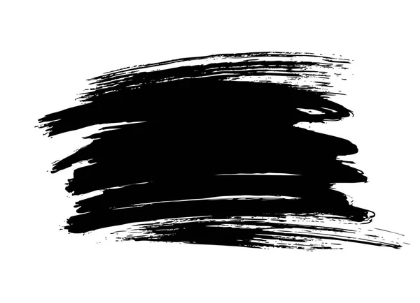 Blanco Negro Cepillo Línea Pintura Fondo Vector Ilustración — Vector de stock