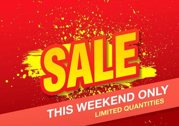 дизайн баннера продажи, векторная иллюстрация
 