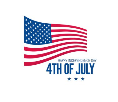 şık bağımsızlık günü afiş, vektör illüstrasyon