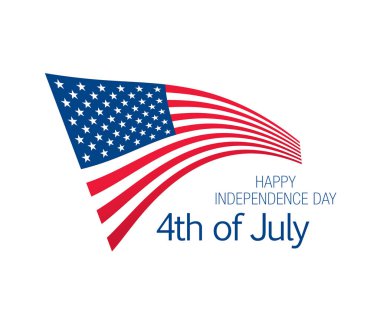 şık bağımsızlık günü afiş, vektör illüstrasyon