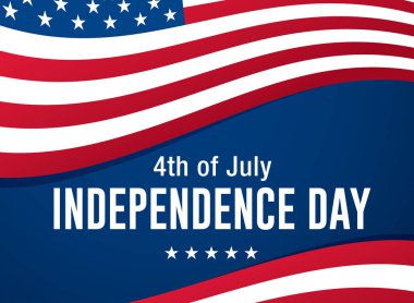 şık bağımsızlık günü afiş, vektör illüstrasyon