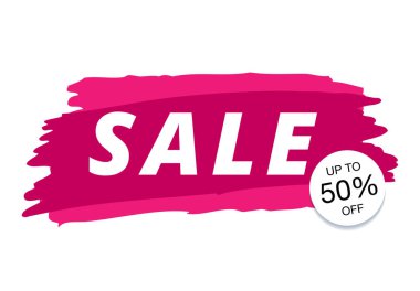 şık sezon satış banner, vektör illüstrasyon