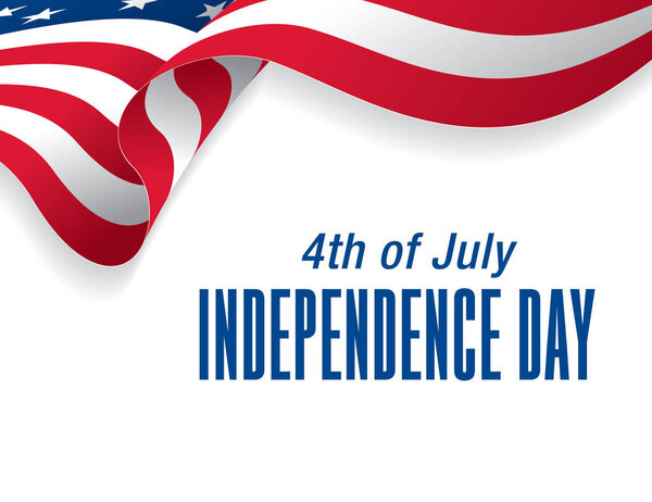 стильный баннер Дня независимости, векторная иллюстрация
