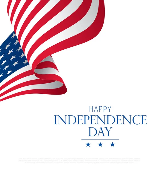 Stylish Independence Day Banner Vector Illustration — Stock Vector