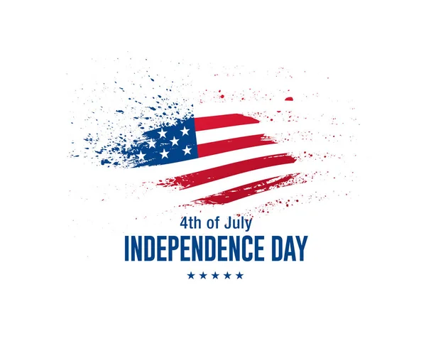 Stylish Independence Day Banner Vector Illustration — Stock Vector