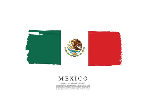 Mexican Vector Banner Layout Design Vector Illustration — Stock Vector