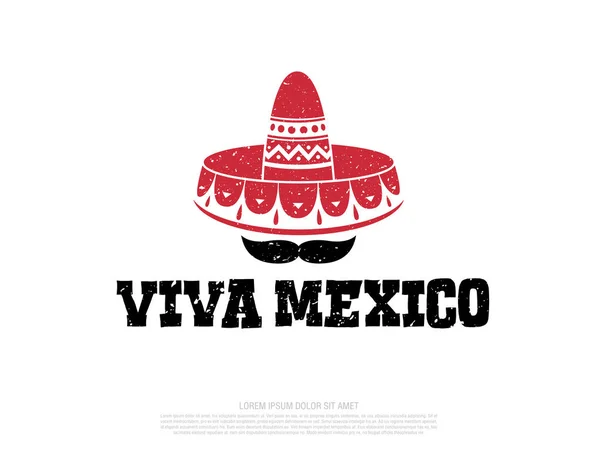 Mexican Vector Banner Layout Design Viva Mexico — Stock Vector