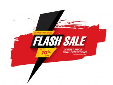 Flash satışı büyük başlığı