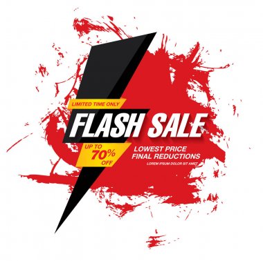 Flash satışı büyük başlığı