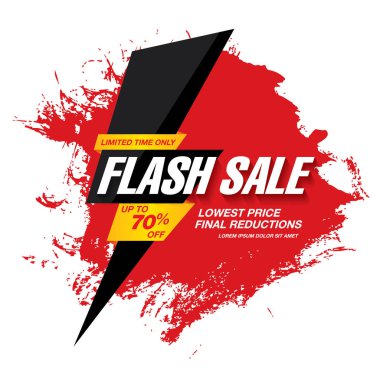 Flash satışı büyük başlığı