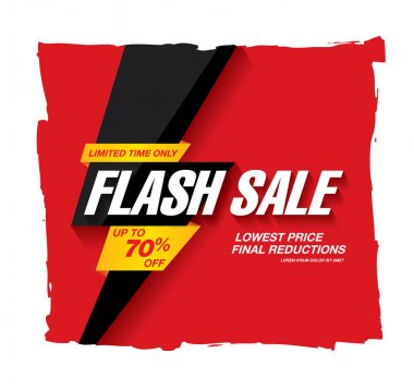 Flash satışı büyük başlığı