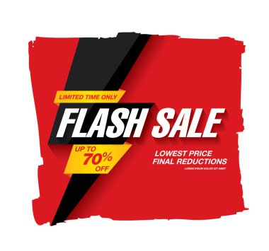 Flash satışı büyük başlığı