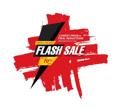 Flash satışı büyük başlığı
