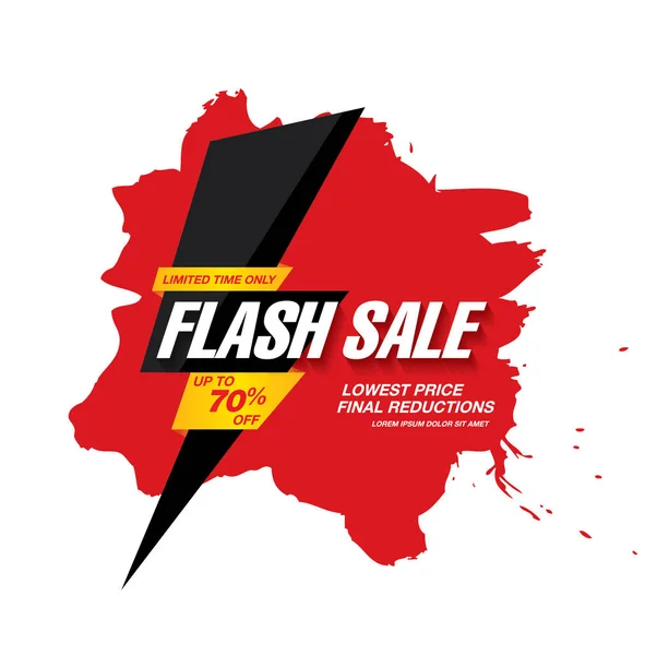 Flash banner venta — Archivo Imágenes Vectoriales