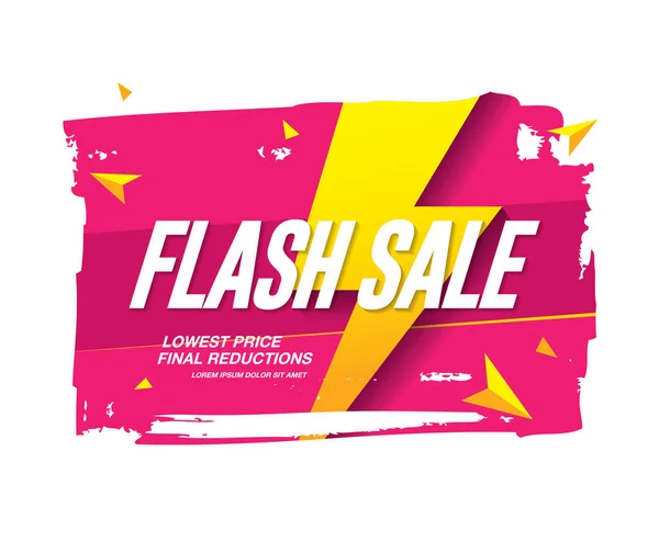 Banner di vendita flash — Vettoriale Stock
