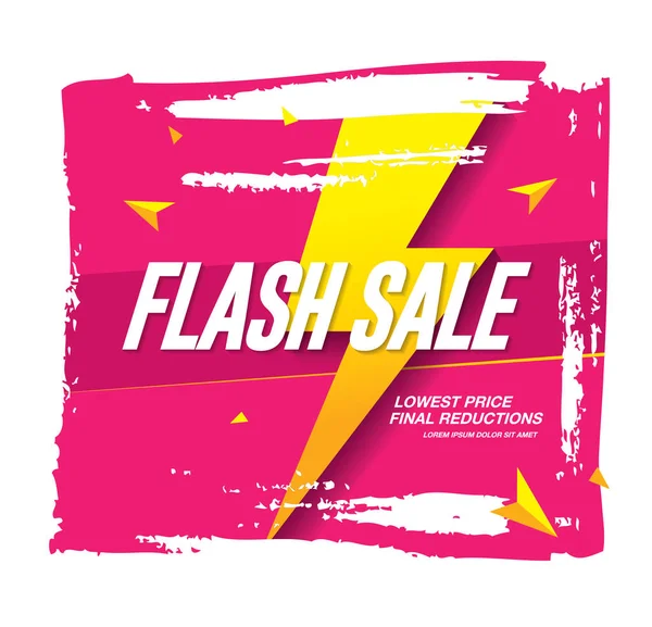 Banner de venda flash —  Vetores de Stock