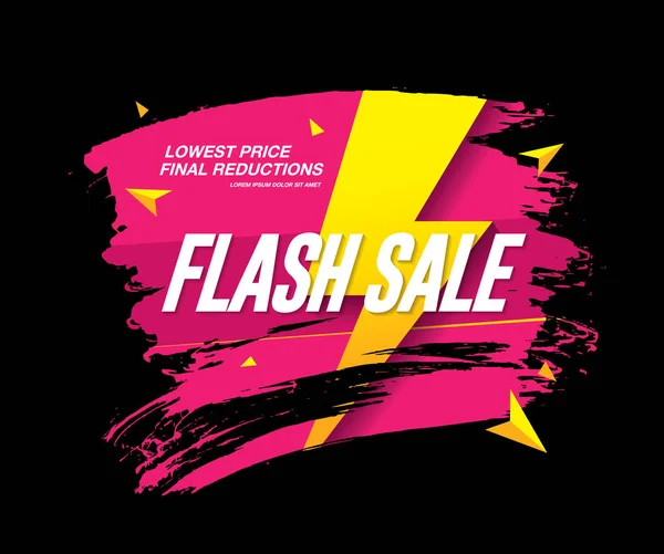 Flash banner venta — Archivo Imágenes Vectoriales