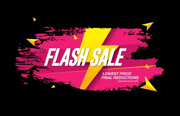 Flash banner venta — Archivo Imágenes Vectoriales