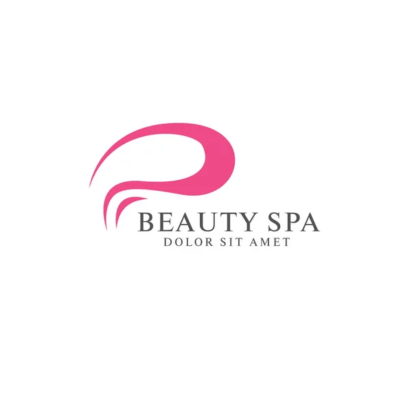 Beauty Spa Logo Design Vektorillustration — Stockvektor